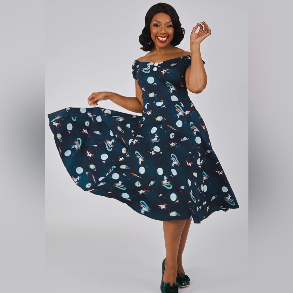Dolores Space Pin Up Doll Dress